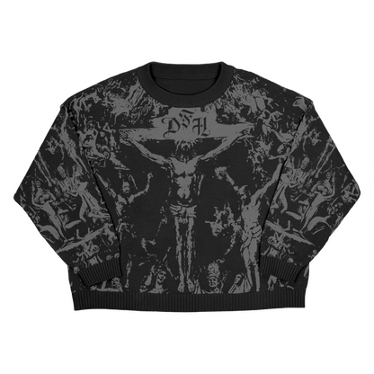 new heaven under hell gates - SWEATER TEJIDO [GREY COLOR] PRE-ORDER