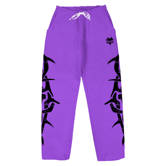 PURPLE FLOWER DYSTOPIA SWEATPANT