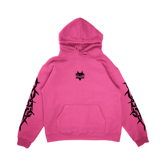 BUBBLE GUM PINK DYSTOPIA HOODIE